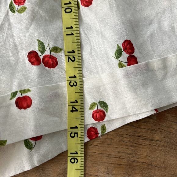 Anthropologie FARM RIO Mini Pitanga Cherry Paperbag Shorts XS NWT - Picture 7 of 11